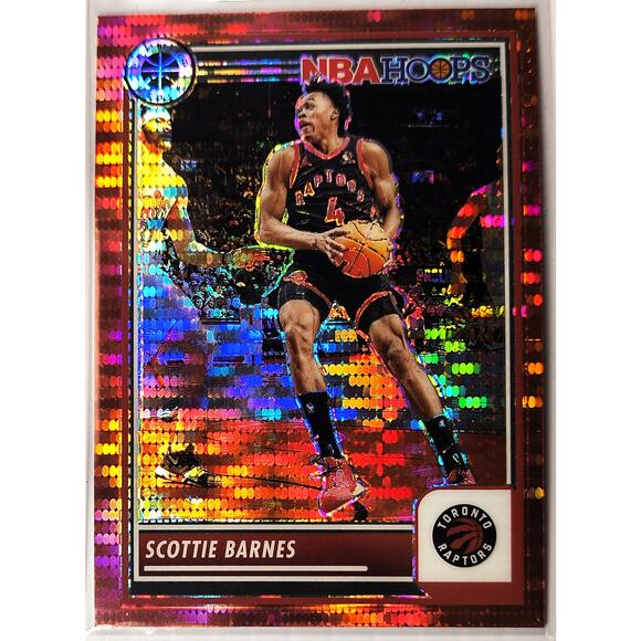 2023-24 NBA Hoops Premium Stock SCOTTIE BARNES #257 Red Pulsar Prizm - Picture 1 of 2